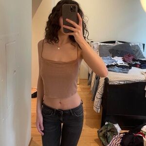 Me to We Brown Tank Top